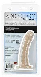 Вигнутий фалоімітатор на присосці Addiction - Edward 6″ Curved Dong, віброкуля у подарунок - мініатюра 6