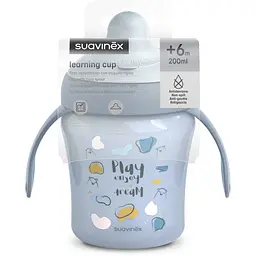 Чашка з носиком Suavinex Bear Family +6 місяців 200 мл блакитна (402641) - мініатюра 4
