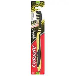 Зубна щітка COLGATE середня зіг-заг Деревне вугілля