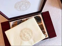 Набір столових приборів Versace 72 EL LV-9723 на 12 персон в подарунковій валізі 72 предмети - мініатюра 8