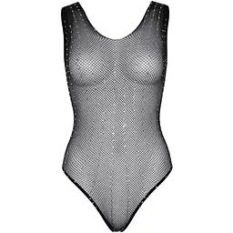 Leg Avenue RhinestOne fishnet Bodysuit OS Black - мініатюра 5
