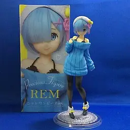 Фігурка Taito Re Zero Rem Knit Dress Жизнь в альтернативном мире с нуля Рем в голубом светре 23смnimeRZ 22.103 - мініатюра 5