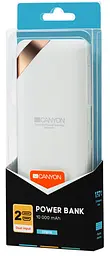 Зовнішній акумулятор 10000 mAh Canyon CNE-CPBP10W 2xUSB LED дисплей - мініатюра 2