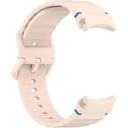 Силіконовий ремінець BeCover Ribbed Tape для Samsung Galaxy Watch (20 mm) 3 41 mm/4 40mm-44mm/5 40-44mm/6 40-44mm/7 40-44mm Pink (712047) - мініатюра 2