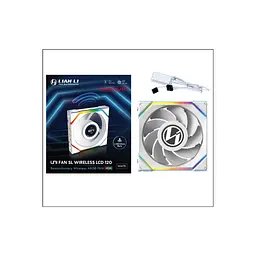 Кулер до корпусу Lian Li Uni Fan SL WIRELESS LCD Reverse, 120-1 (G99.12RSLLCD1W1W.00) - мініатюра 6