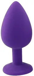Анальна пробка I’MCUM Crystal Harmony Розмір S 6.7x2.8 см Силіконова Фіолетова (IM-KGS201_S_purp) - мініатюра 3