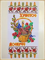 Серветка пасхальна/рушник великодня No7 з блискітками, Kitchette 81663 - мініатюра 4