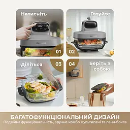 Мультипіч DREAME Tasti PT60 4.5L+2.5L Starlight Gray - мініатюра 3
