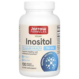 Інозитол (B-8) Vegan Inositol 750 mg 100 Veggie Capsules Jarrow Formulas vit0005887