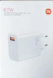 Зарядний пристрій Xiaomi GaN Power Adapter USB Fast 67W HC білий - мініатюра 2