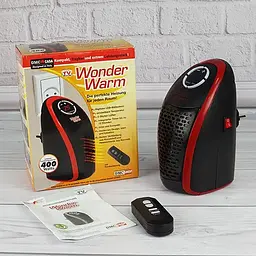 Тепловентилятор Supretto Wonder Warm портативний чорний (5320) - мініатюра 6