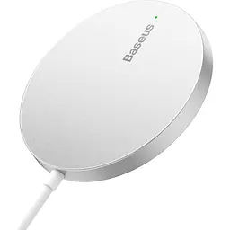 Зарядний пристрій Baseus Simple Mini3 Magnetic Wireless Charger 15W silver (CCJJ040012)