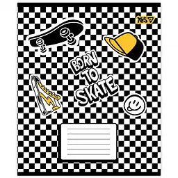 Набір зошитів Yes Born to skate А5 12 аркушів у лінію 25 шт. (768715) - мініатюра 5