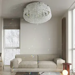 Люстра на 12 ламп ESLLSE KRYSTAL R E14 600x170 мм Хром - мініатюра 8