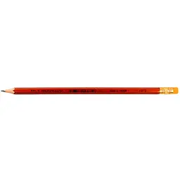 Олівець графітний  Koh-i-Noor Oriental НВ з гумкою червоний (1372) - мініатюра 2