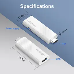 H96 MAX 2/16Gb Allwinner H313 Android 10 смарт ТВ стік - мініатюра 7