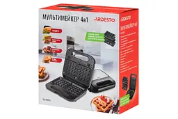 Мультимейкер Ardesto SM-H400S 4 змінні плити 700 Вт чорний+метал - мініатюра 4