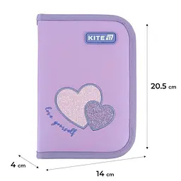 Пенал Kite Sweetheart фіолетовий (K25-621-1) - мініатюра 3