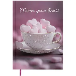 Щоденник недатований Buromax Romantic поліграфічний A5 336 сторінок світло-рожевий (BM.20400-43)