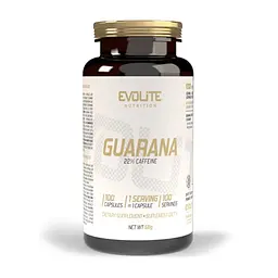 Екстракт гуарани Evolite Nutrition Guarana, 100 вегакапсул для підтримки бадьорості та енергії