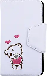 Чохол-книжка RedPoint Cover 2 ведмедик (4-5") Білий