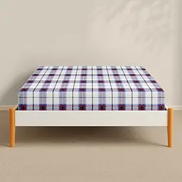 Простирадло Cosas на резинці фланель 100х200 scottish charm, червоний (Flannel_ScottishCharm_100x200x20) - мініатюра 2