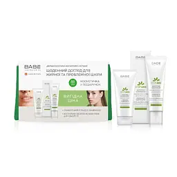 Подарунковий набір для жирної та проблемної шкіри Babe Laboratorios Stop Akn: Крем для обличчя, матуючий, зволожуючий, 50 мл + Очищаючий гель Travel Size, 100 мл + косметичка у подарунок - мініатюра 3