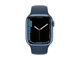 Смарт-годинник Apple Watch Series 7 GPS 41mm Blue Aluminum Case With Blue Sport Band (MKN13) - мініатюра 2