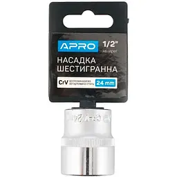 Головка торцева шестигранна APRO 24 мм x 1/2"