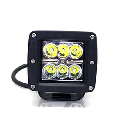 Додаткова LED фара 18W (3W x 6) 10-30V Ближній (15-30W) 1 шт. (2961)