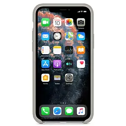 Чохол Silicone Case без Logo AA для Apple iPhone 11 Pro Max 6.5" Сірий / Grey - мініатюра 2