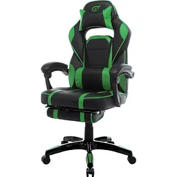 Геймерське крісло GT Racer X-2749-1 Black/Green [122615] - мініатюра 3