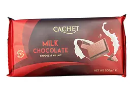 Молочний шоколад Cachet Milk Chocolate 32% какао 500 г (5412956290117)