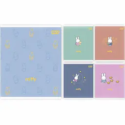 Зошит учнівський Yes Miffy Bunny А5 12 аркушів клітинка 10 шт. (768596)