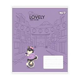 Зошит Yes Stay lovely А5 12 аркушів коса лінія (768767), в асортименті - мініатюра 6