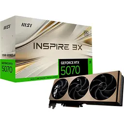 Відеокарта MSI GeForce RTX 5070 12G INSPIRE 3X OC (G5070-12I3C) EU [135635]