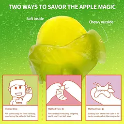 Желейні цукерки Amos Peelerz Peelable Green Apple Gummy Candy 170г - мініатюра 3