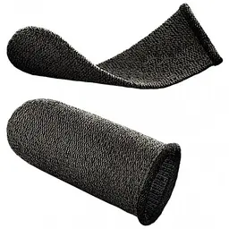 Напальчники ігрові Hoco GM4 Phantom Superconducting fiber mobile game finger cots Чорний / Срібний - мініатюра 2