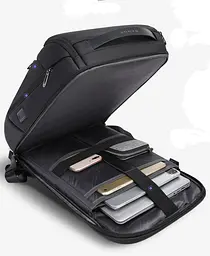 Рюкзак міський Bange BG-2517 25л ранець з відсіком для ноутбука до 15.6'' USB-роз'єм Black (19370) - мініатюра 6