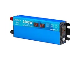 Автомобільний інвертор Choetech CJ2600Q-V2 12V/220V 1300W - мініатюра 3