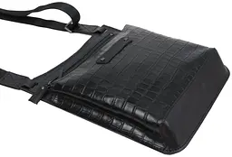 Чоловіча шкіряна сумка Mykhail Ikhtyar 24х26х3 см Чорний (45041 croco black) - мініатюра 5