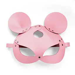 Маска Art of Sex Mouse Mask шкіряна мишки рожева - мініатюра 3
