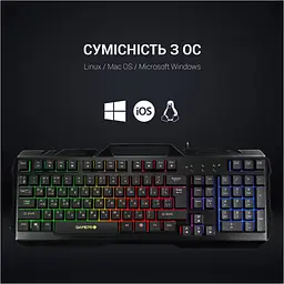 Клавіатура GamePro GK670 USB Black [111022] - мініатюра 5