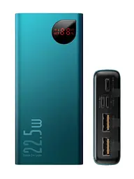 Додаткова батарея Baseus Adaman Metal Digital Display (20000mAh) (PPIMDA-A06) Зелена - мініатюра 3