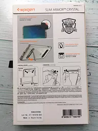 Чохол прозорий із підставкою Spigen Slim Armor Crystal Hybrid 605CS25388 для Samsung Galaxy S10 (6.1") Clear - мініатюра 8