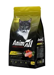 Сухий корм AnimAll (ЕнімАлл) для котів зі свіжою куркою, 1,5 кг
