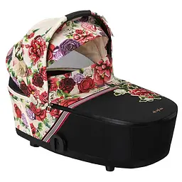 Люлька Cybex Mios Lux R Spring blossom light + Комплект текстилю Cybex Mios Spring blossom light + Шасі для коляски Cybex Mios LS RBA Chrome Black - мініатюра 3
