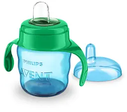 Уцінка. Чашка-непроливайка Philips Avent з м'яким носиком 6+ міс. 200 мл блакитна (SCF551/05)  - мініатюра 3
