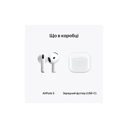 Навушники Apple AirPods 5 (MKFW4ZE/A) - мініатюра 6