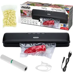 Вакууматор Mesko MS 4492 для пакетів,рулонів та контейнерів/ 95Вт/ 30см/ ел. керування/ чорний - мініатюра 9